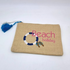 Hand Wowen Poolside Bag With Tassel