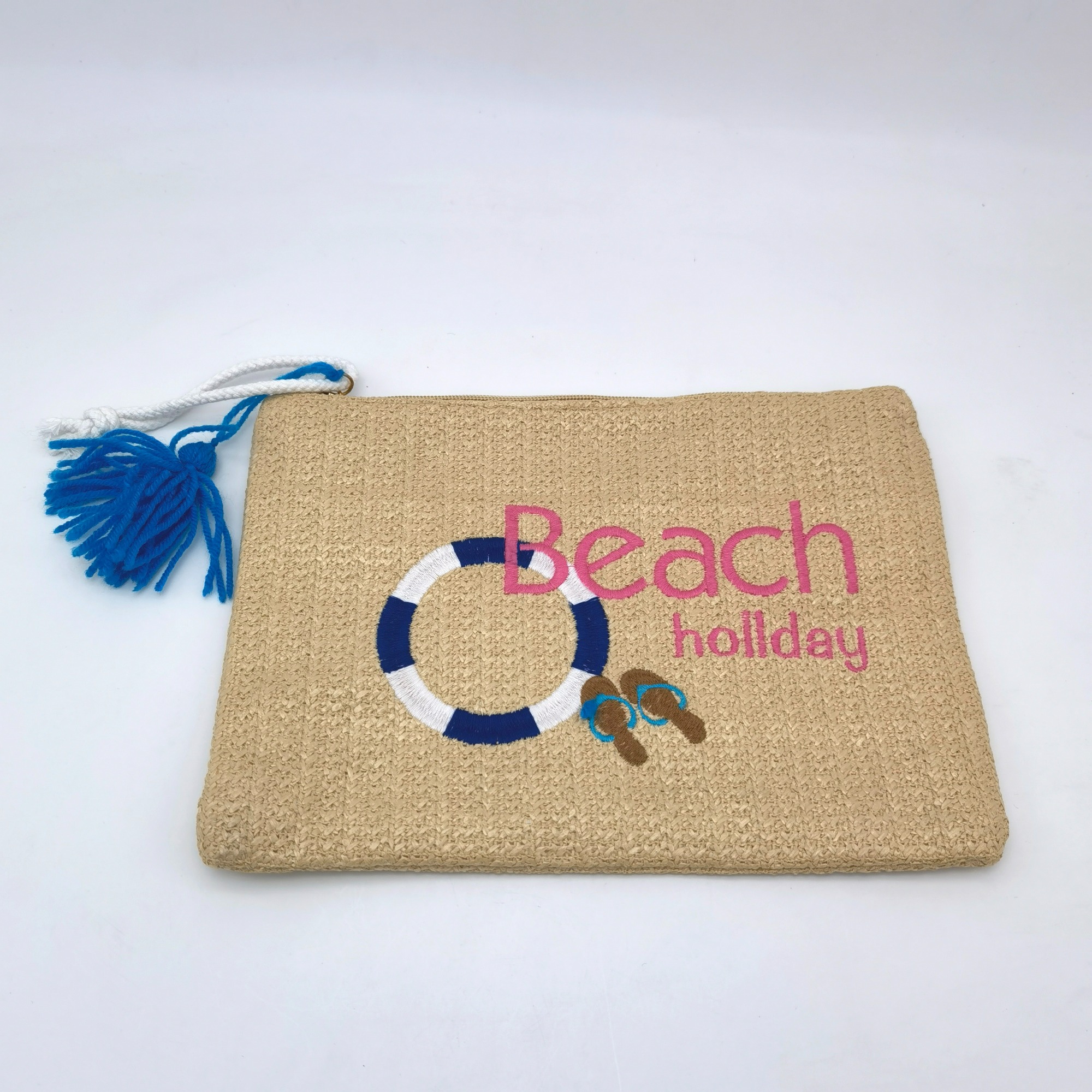 Hand Wowen Poolside Bag With Tassel