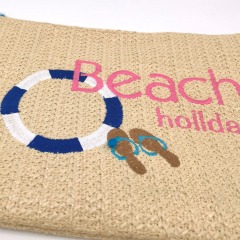Hand Wowen Poolside Bag With Tassel