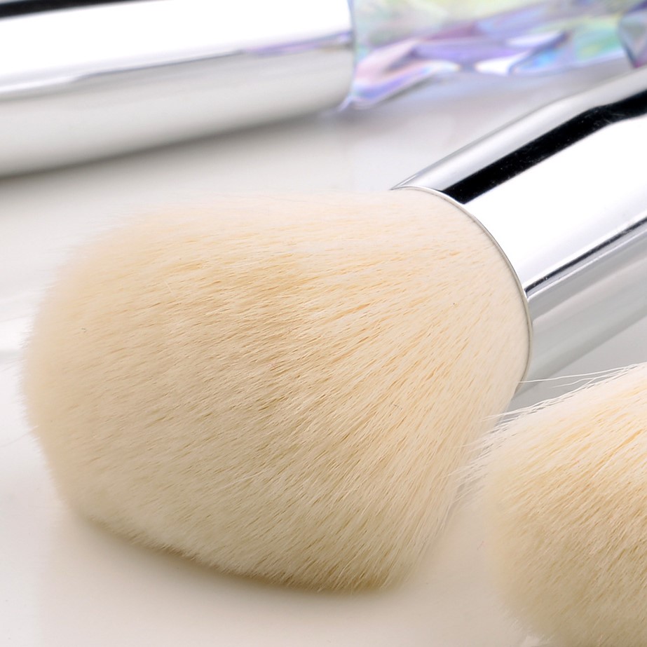 Shiny Iridescent Crystal 10pcs Makeup Brush Set