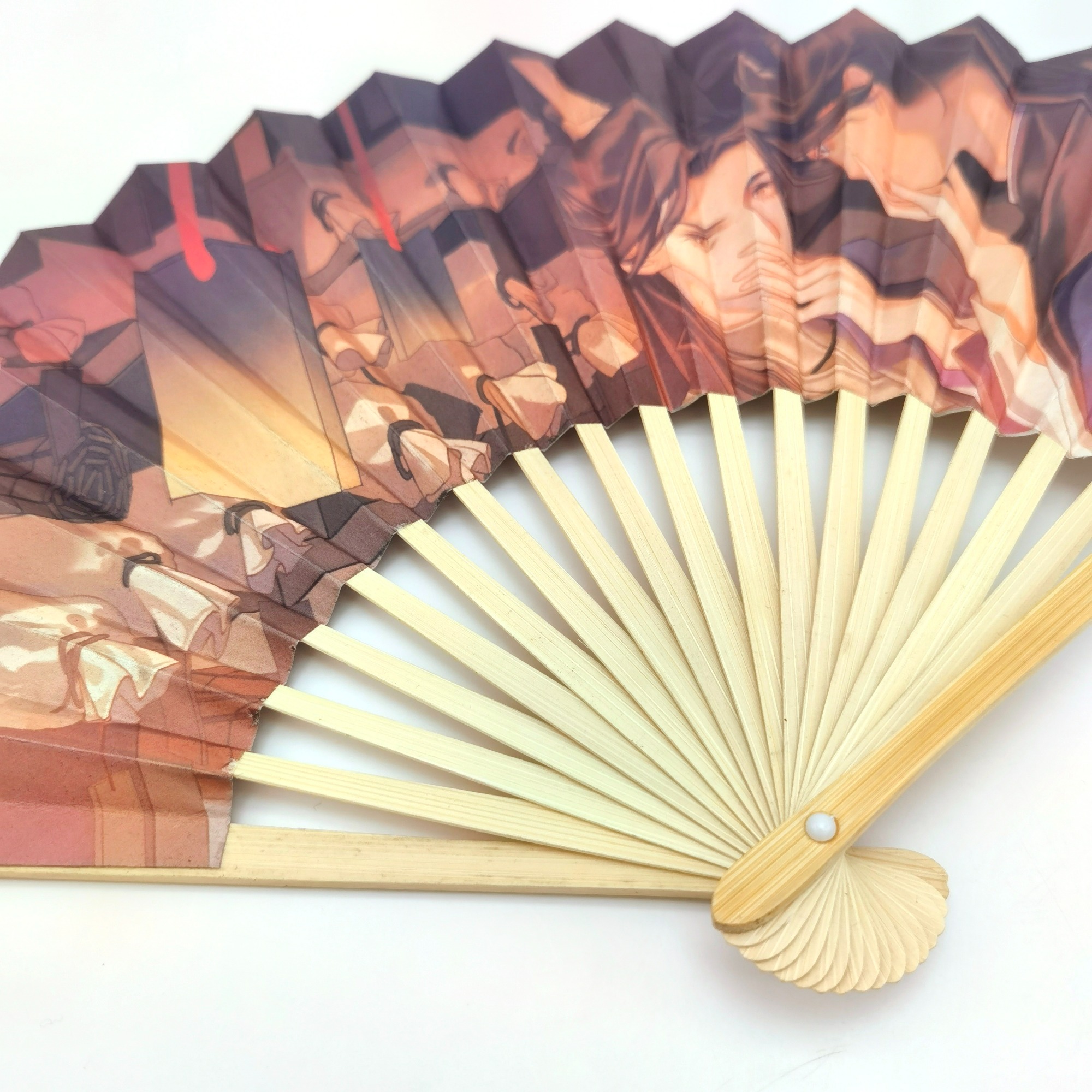 Sustainable Paper Bamboo Hand Fan