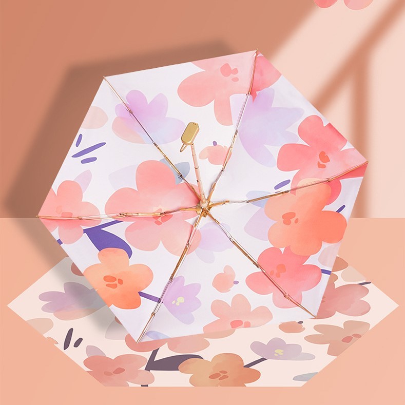 Mini Light Portable Sunshine Rain Umbrella