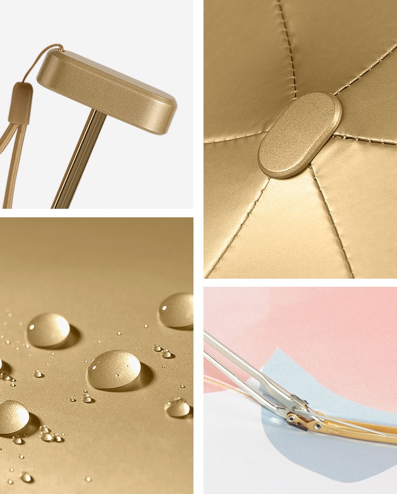 Mini Light Portable Sunshine Rain Umbrella