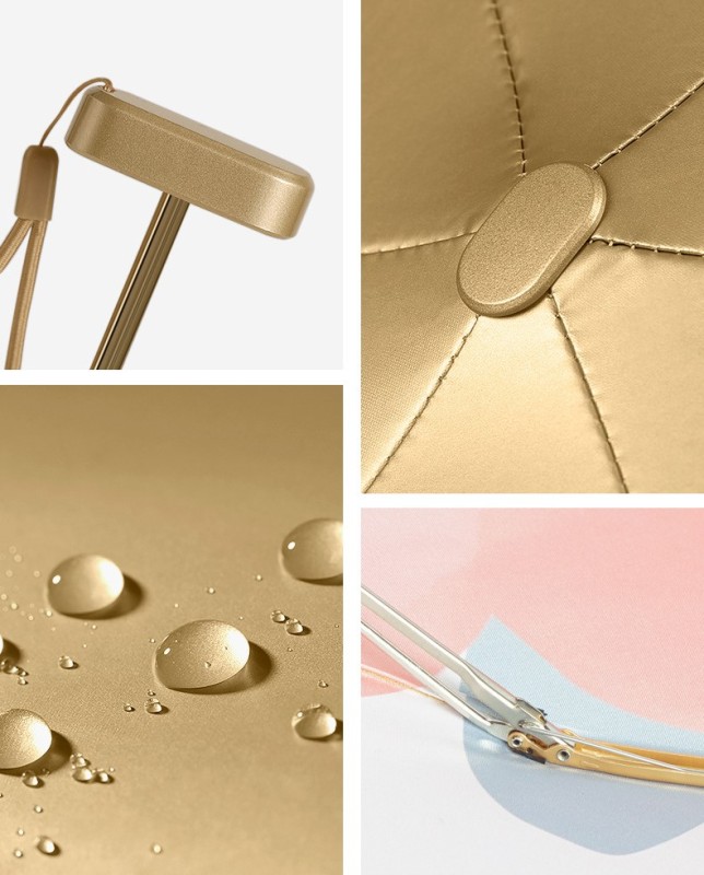 Mini Light Portable Sunshine Rain Umbrella