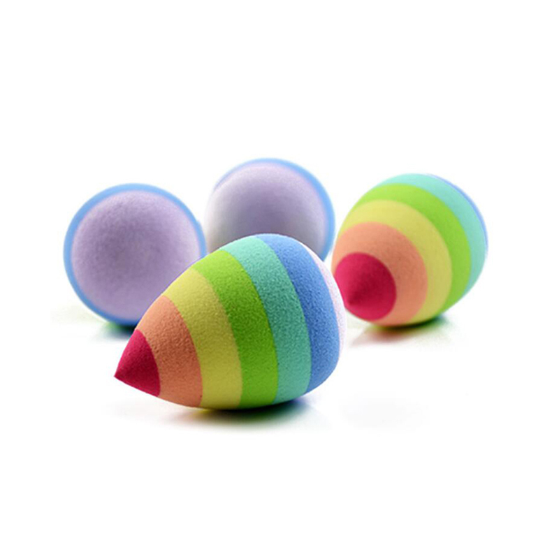 Egg Shaped Rainbow Color Beauty Sponge