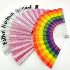 Bling Handle and Fabric Hand Fans
