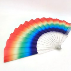 Transparent Fading Color Handle Fans