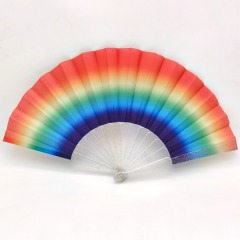 Transparent Fading Color Handle Fans