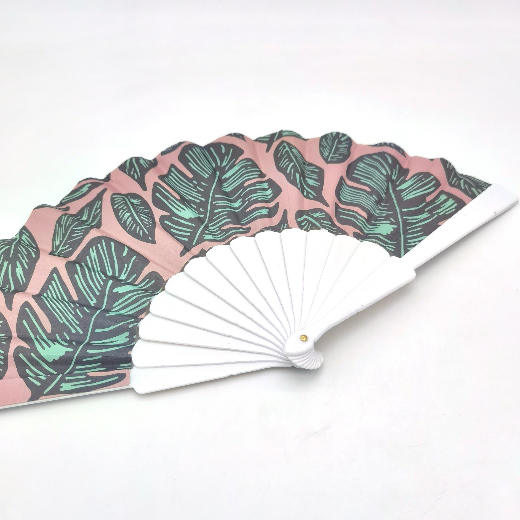 Paper Cover Plastic Handle Hand Fans