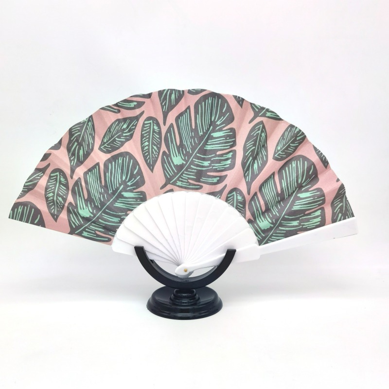 Paper Cover Plastic Handle Hand Fans