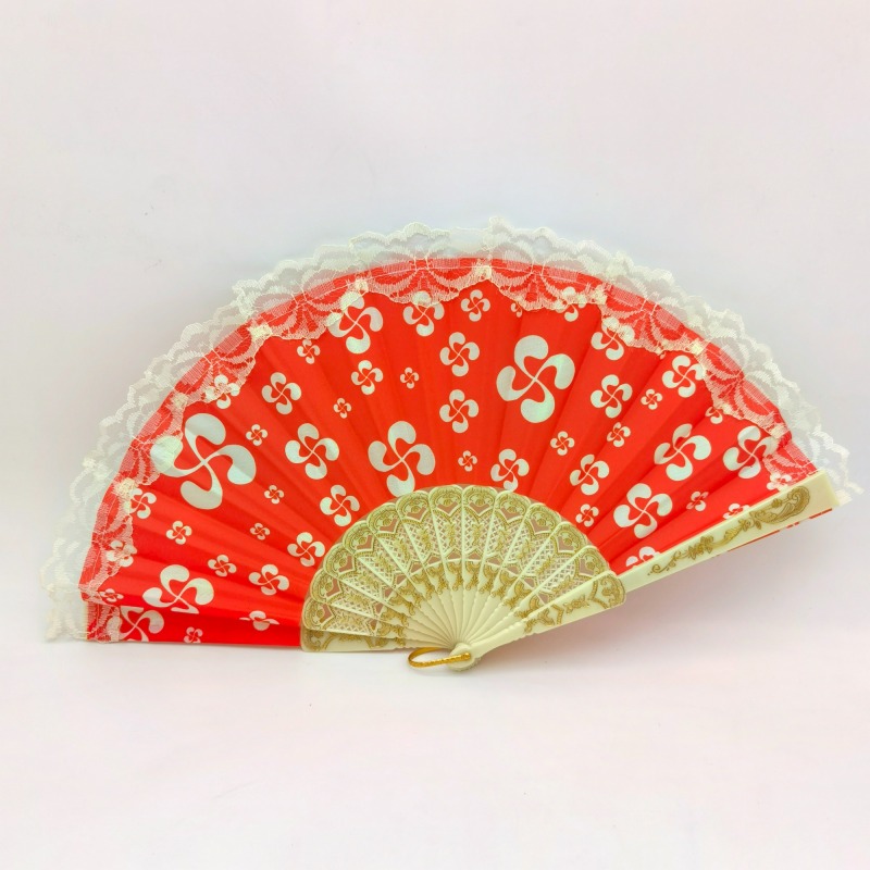 Dance Lace Hand Fans with Plastic Handle