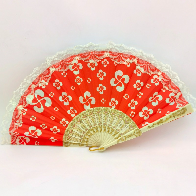 Dance Lace Hand Fans with Plastic Handle