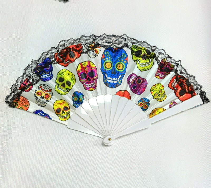 Dance Lace Hand Fans with Plastic Handle