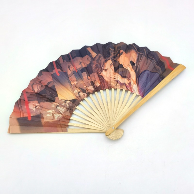 Sustainable Paper Bamboo Hand Fan