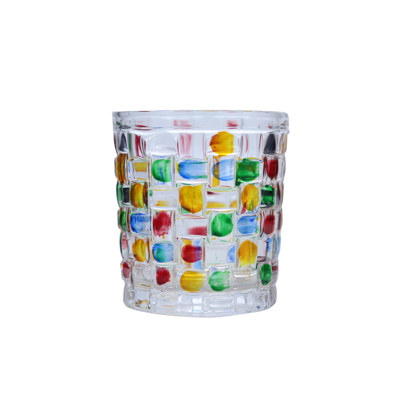 Colorful Painting Drinking Glass