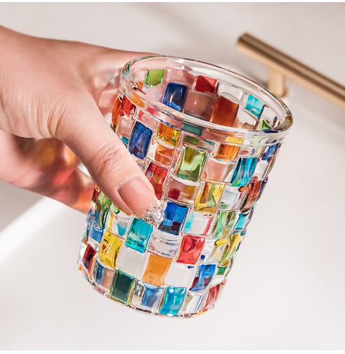 Colorful Painting Drinking Glass