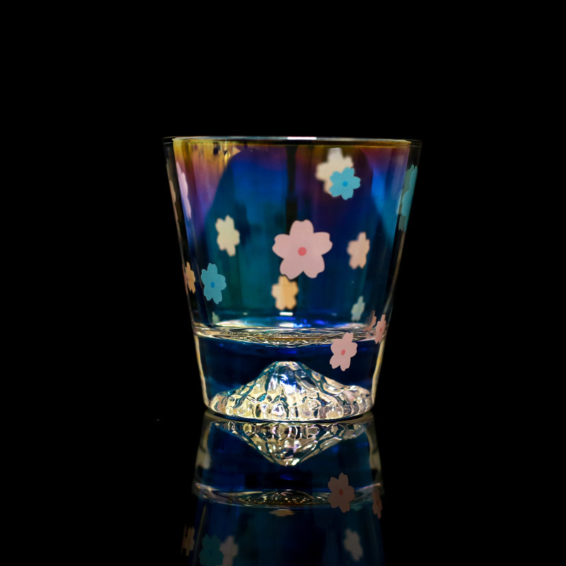 Unique Shiny Mountain Bottom Glass