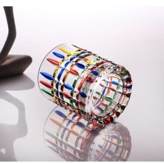 Colorful Hand Painting Drinking Glass