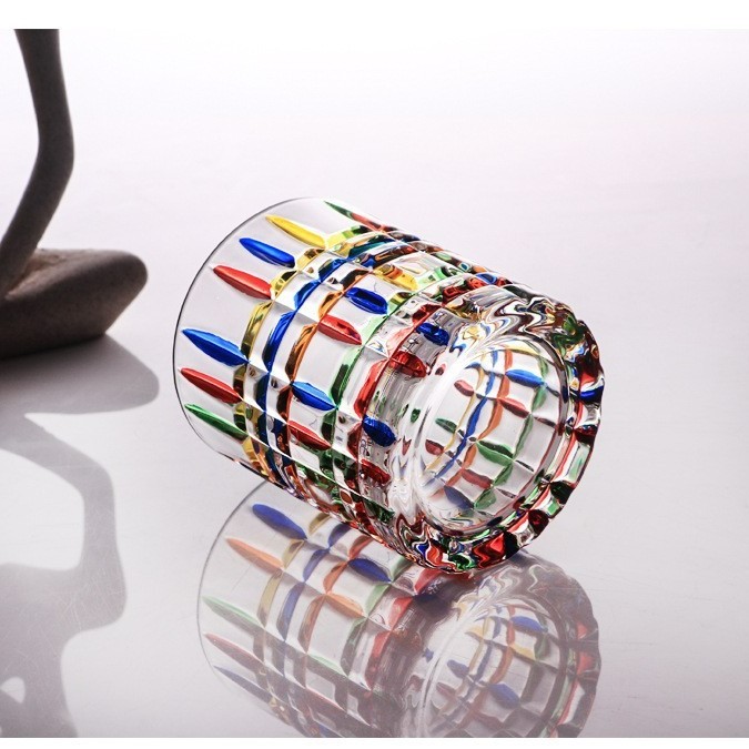 Colorful Hand Painting Drinking Glass
