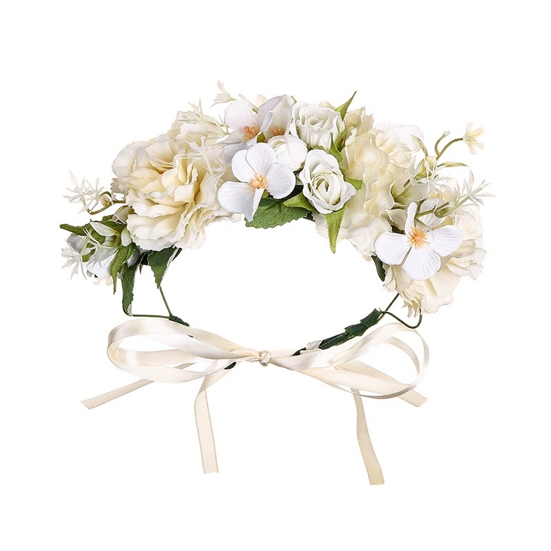Handmade Head Flowers Garland Mannequin Decoration