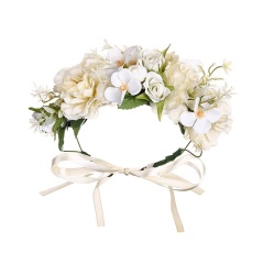Handmade Head Flowers Garland Mannequin Decoration