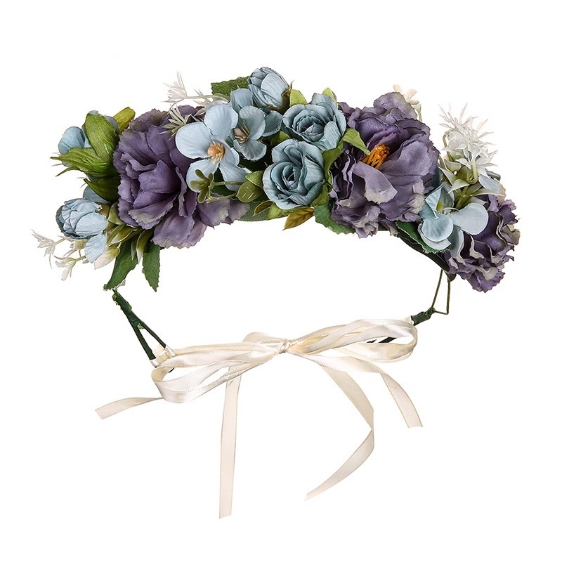 Handmade Head Flowers Garland Mannequin Decoration