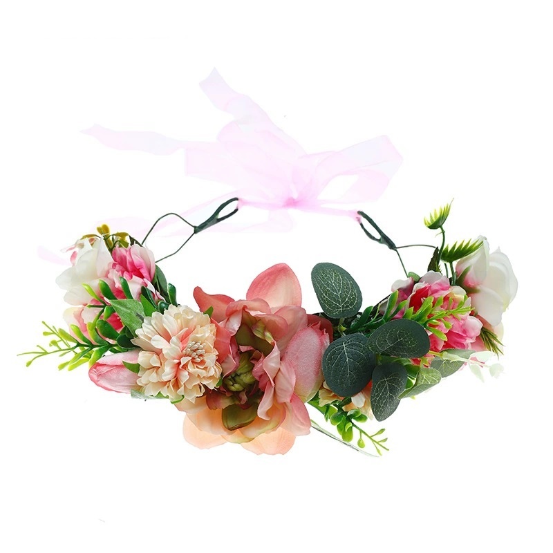 Mannequin Decoration Handmade Head Flowers Garland Headband