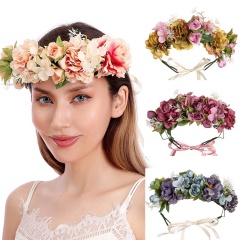 Handmade Head Flowers Garland Mannequin Decoration