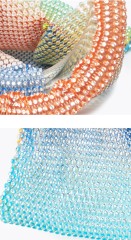 Mini Colorful Diamond Mesh Pochette