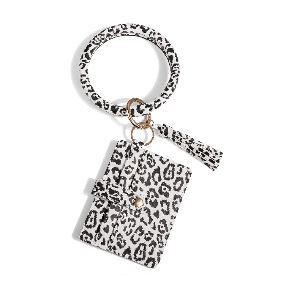 PU Card Holder Barcelet Keyrings