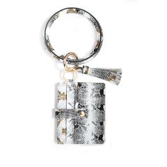PU Card Holder Barcelet Keyrings