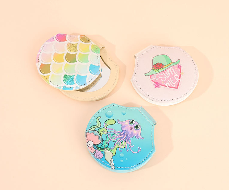 PU Shell Pocket Mirror