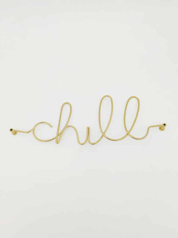 Wall Metal Accessory Hanger in Logo Shape