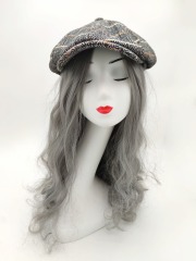 Autumn Winter Shop Mannequin Decoration Tartan Hat