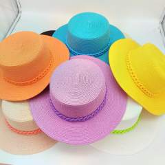 Chain Strap Summer Hand Weaving Straw Sun Hat