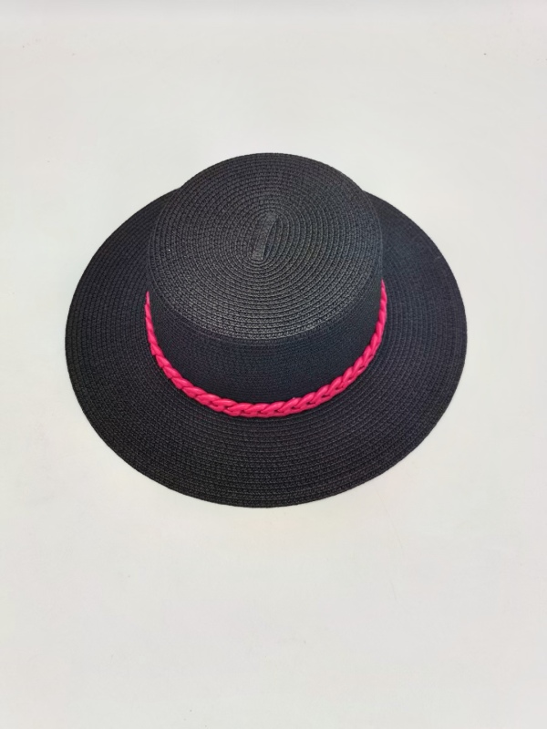 Chain Strap Summer Hand Weaving Straw Sun Hat