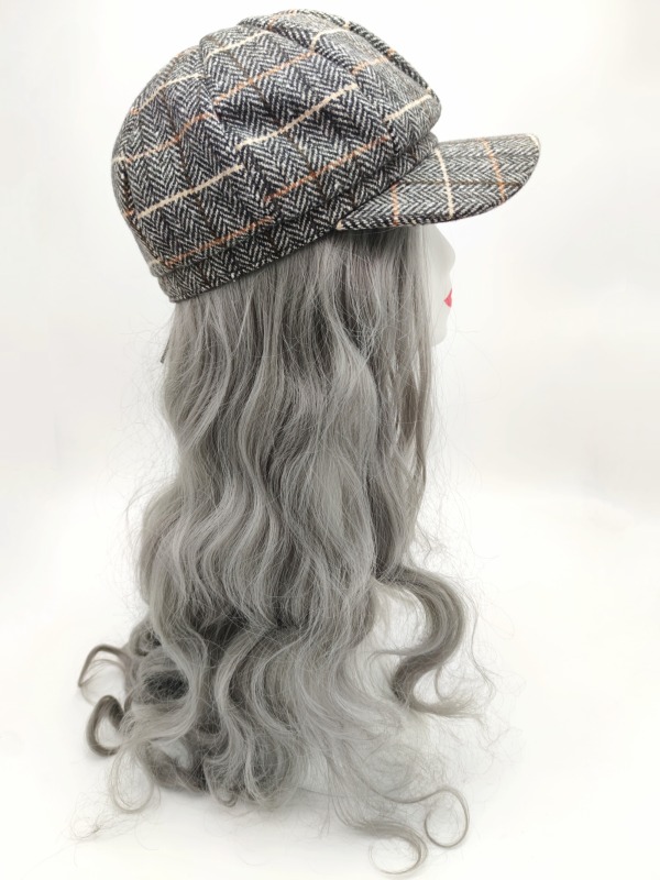Autumn Winter Shop Mannequin Decoration Tartan Hat