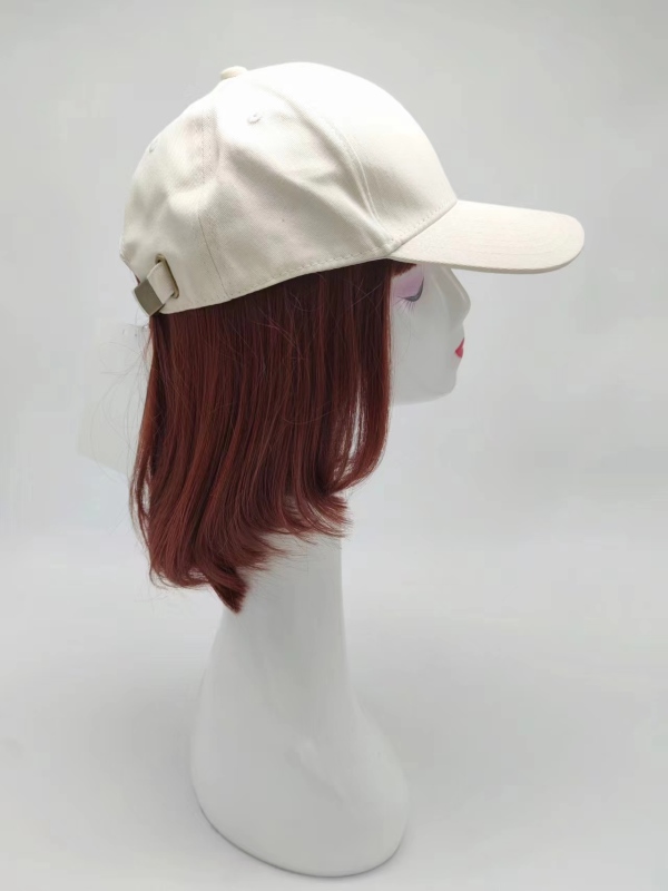 Beige/Milky white Cotton Cap