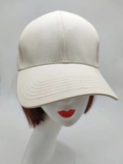 Beige/Milky white Cotton Cap