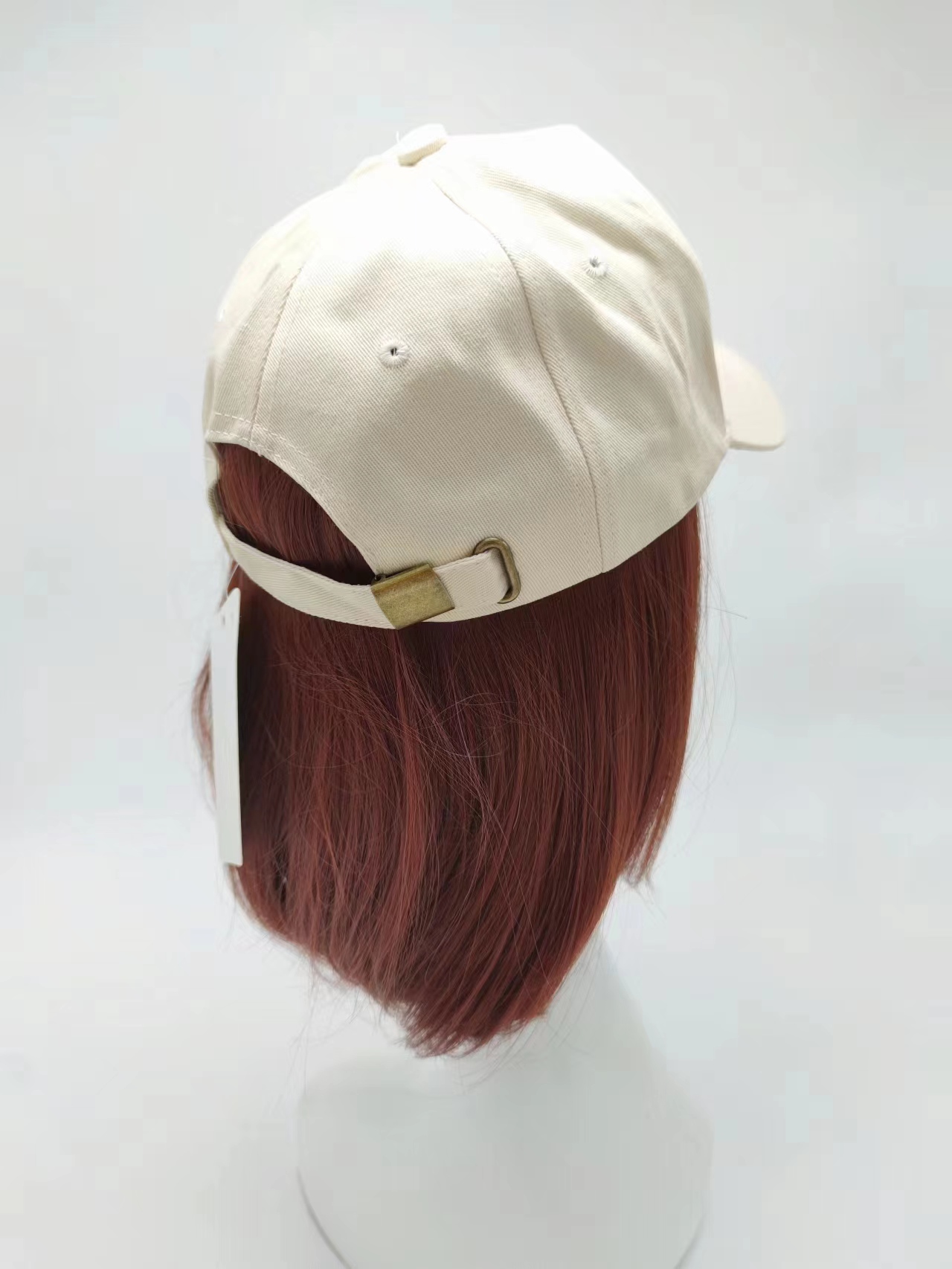 Beige/Milky white Cotton Cap