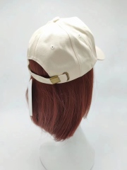 Beige/Milky white Cotton Cap