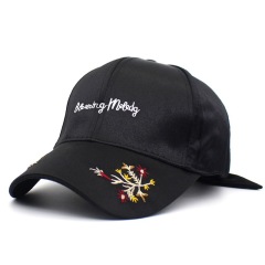 Embroidery Silky Satin Cap