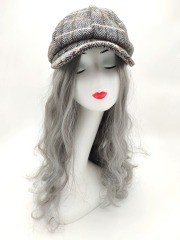 Autumn Winter Shop Mannequin Decoration Tartan Hat