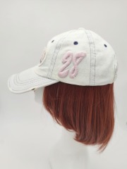 Embroidery Branded Antique Finish Girl Cotton Hat