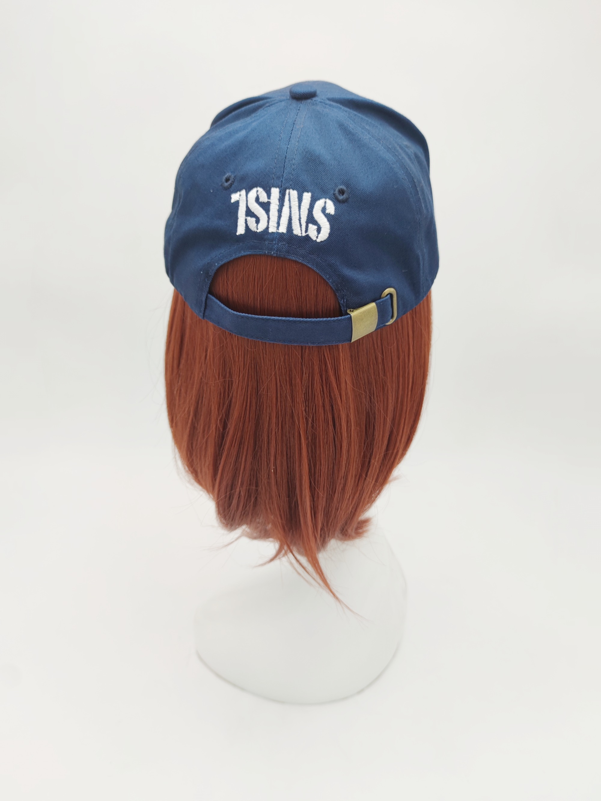Embroidery Navy Blue Man Cotton Cap