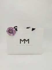 Shopping Bag Decoration Spring Purple Camellia