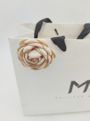 Shopping Bag Decoration Spring Champagne&amp;White Camellia