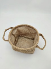 Hand Woven Jute Basket for Shop Decoration