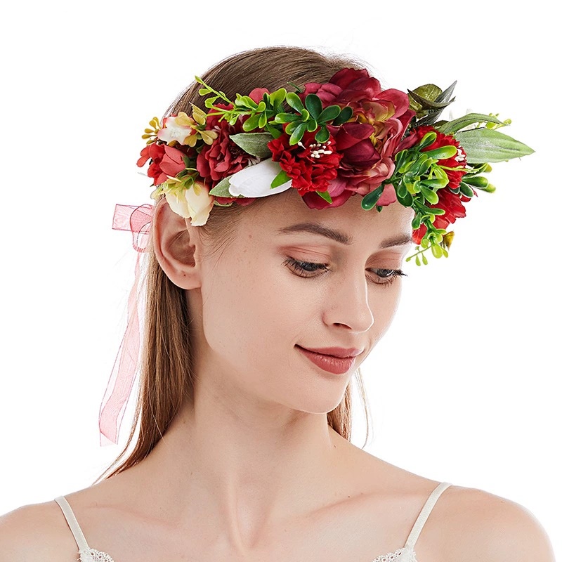 Handmade Head Flowers Crown Mannequin Decoration