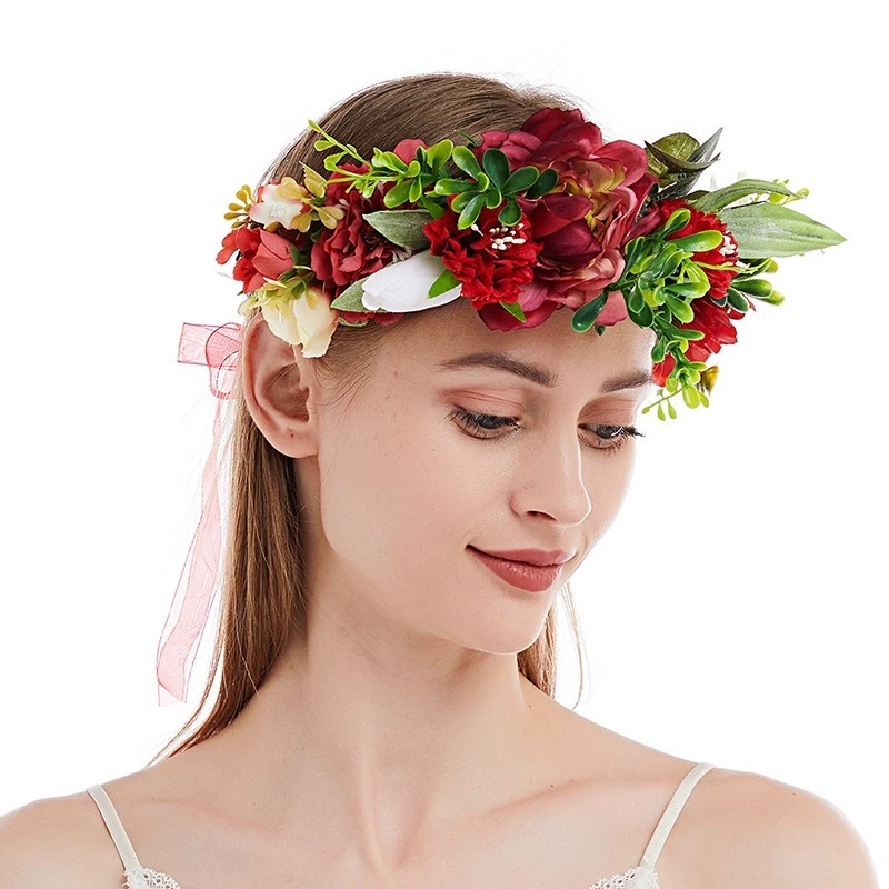 Handmade Head Flowers Crown Mannequin Decoration